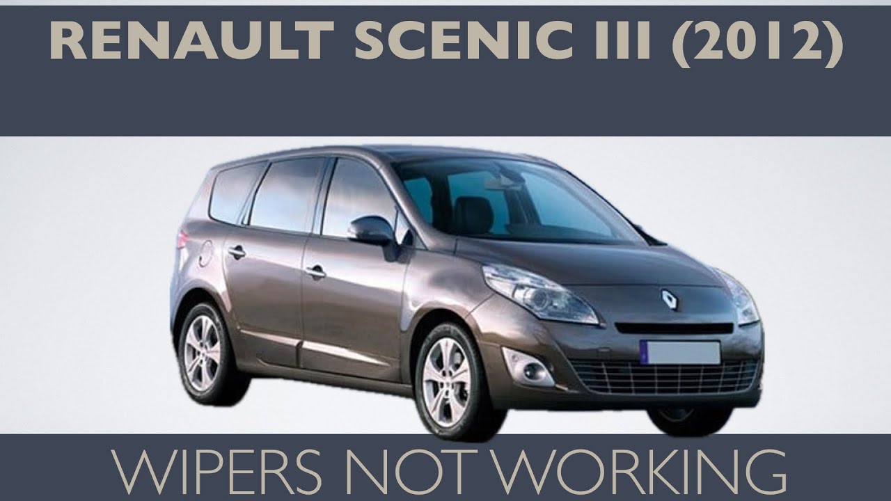 Renault Scenic MK3 (2012) — Передние дворники не работают — Код неисправности 952108: Противополо...