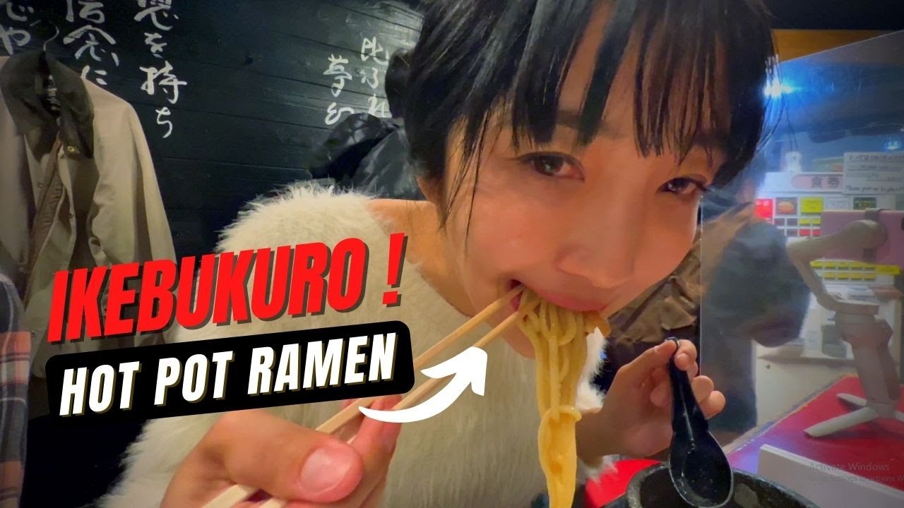 WOW !! HOT POT RAMEN !!  | NOBUNAGA RAMEN IKEBUKURO JAPAN