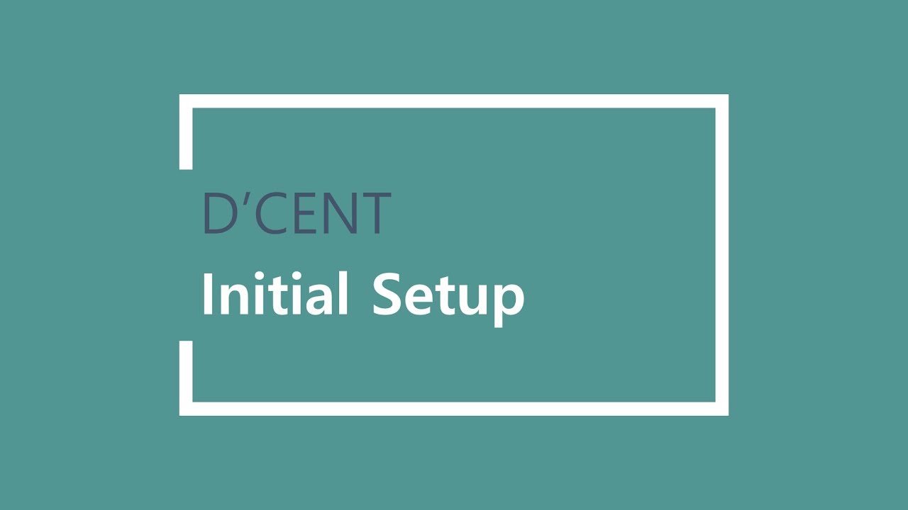 D'CENT Wallet: Guide #02 - Initial setup short