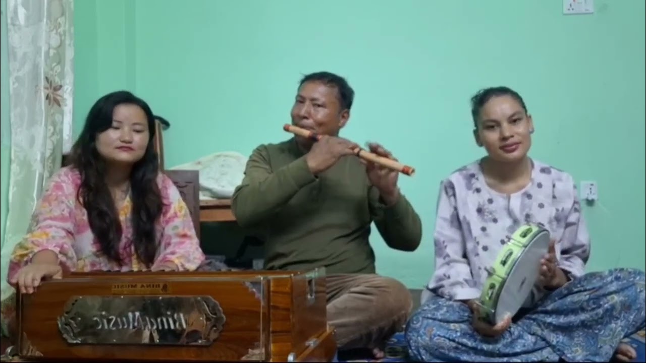 We are having  fun with music instrument