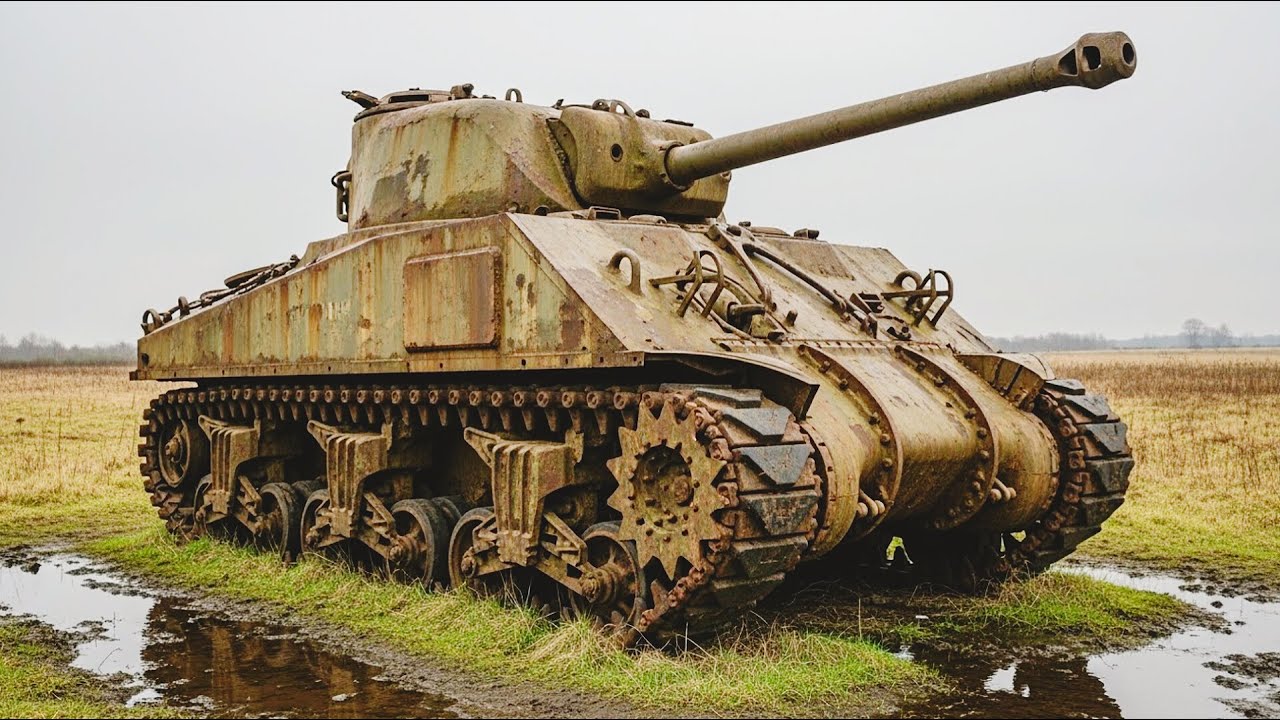 ASMR Military Tank Restoration | M4 Sherman 1942 Rebuild from Abandoned to Pristine Power