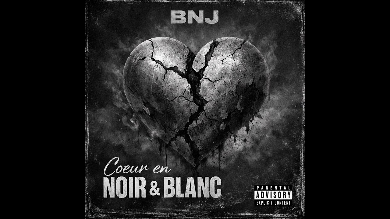 BNJ - CŒUR EN NOIR & BLANC 