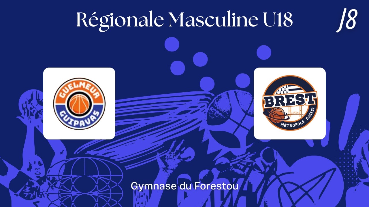 🔴LIVE : U18M - Région - Guelmeur/Guipavas v Brest - 30/11/2025