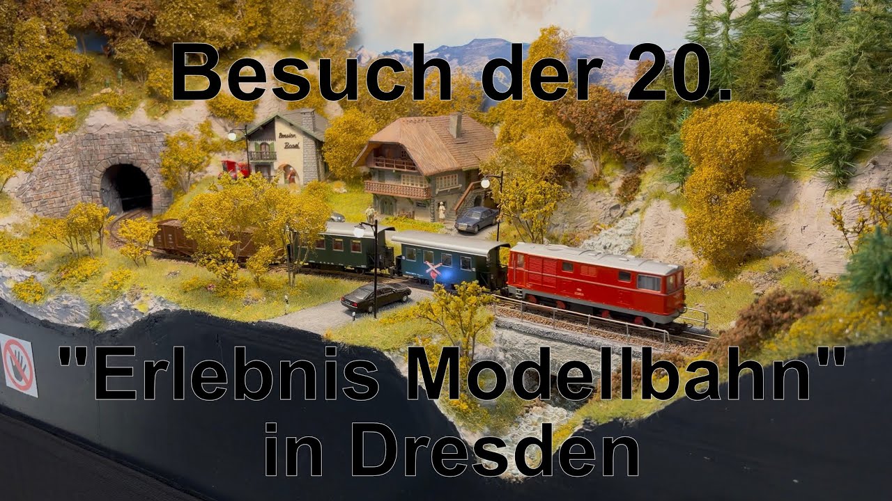 Besuch der 20. Erlebnis Modellbahn Dresden - Modellbahn und Echtdampf-Hallentreffen