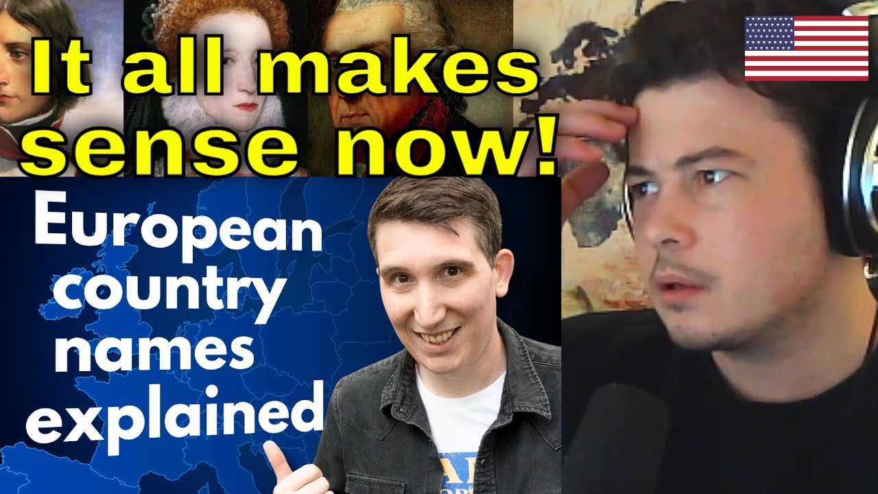 American Reacts The origin of every European country's name