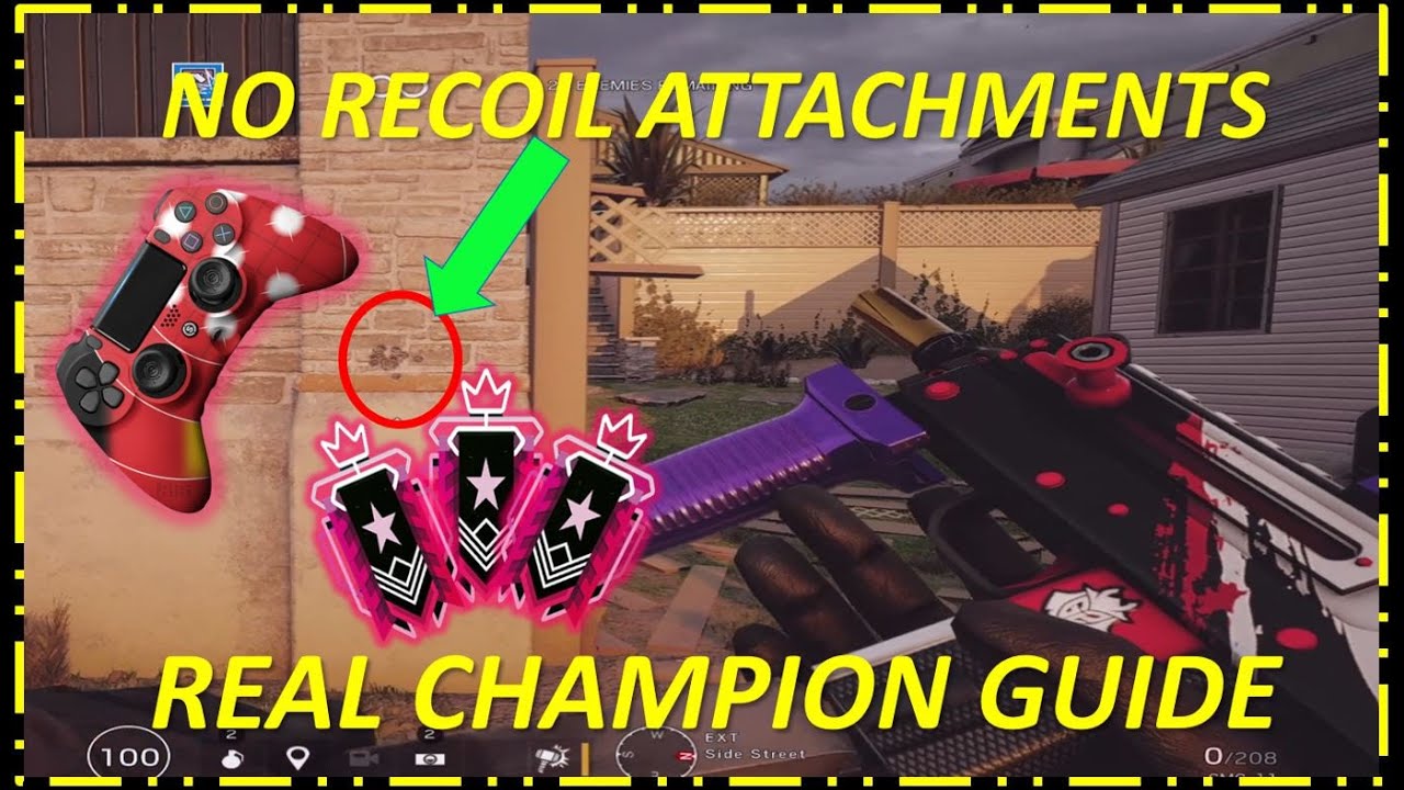 No Recoil Controller Champion Settings + Gameplay | Rainbow Six Siege