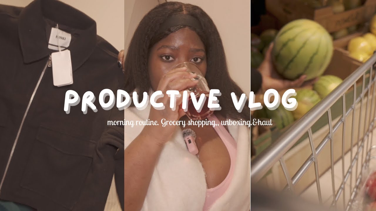 Productive Day in My Life | morning routine, grocery shopping, unboxing & Hauls