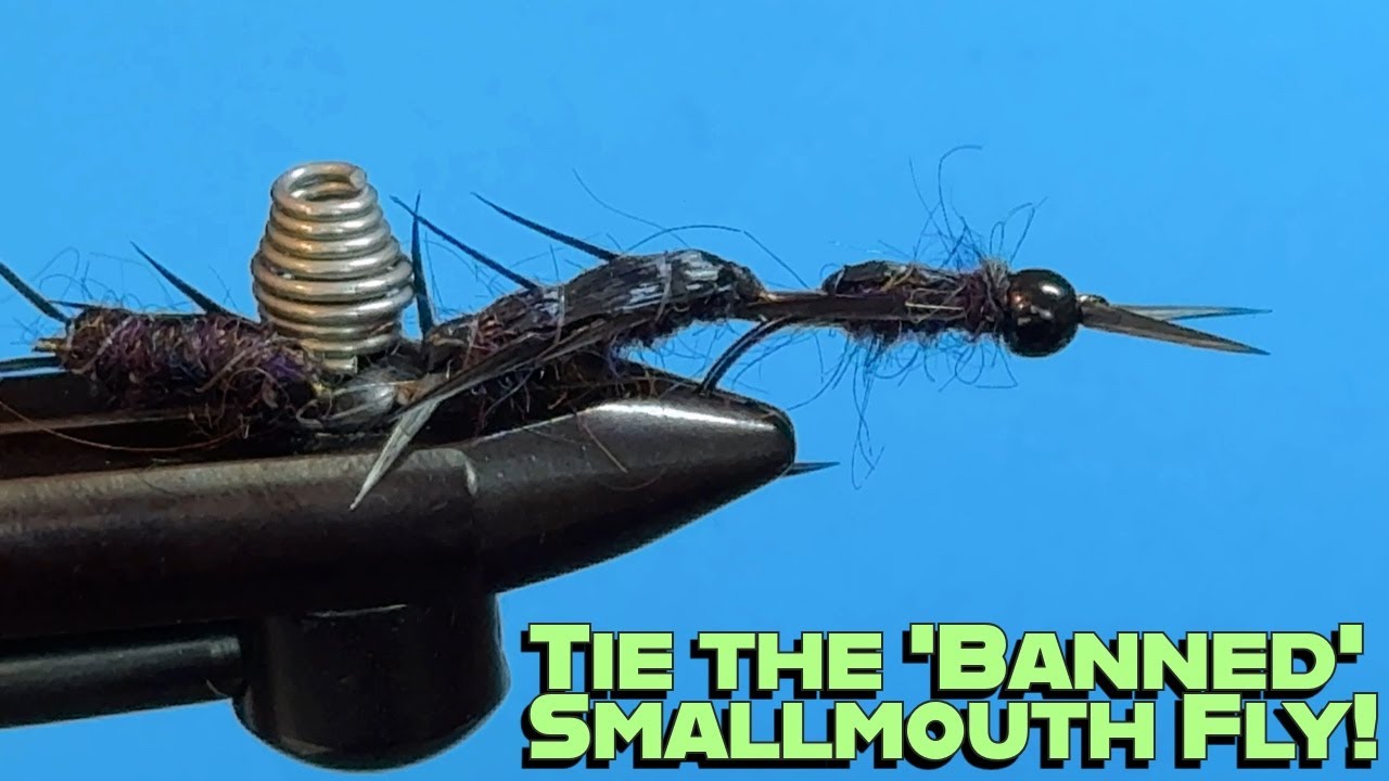 Fly Tying for Smallmouth Bass- how to tie the banned fly called  the Dobbie!
