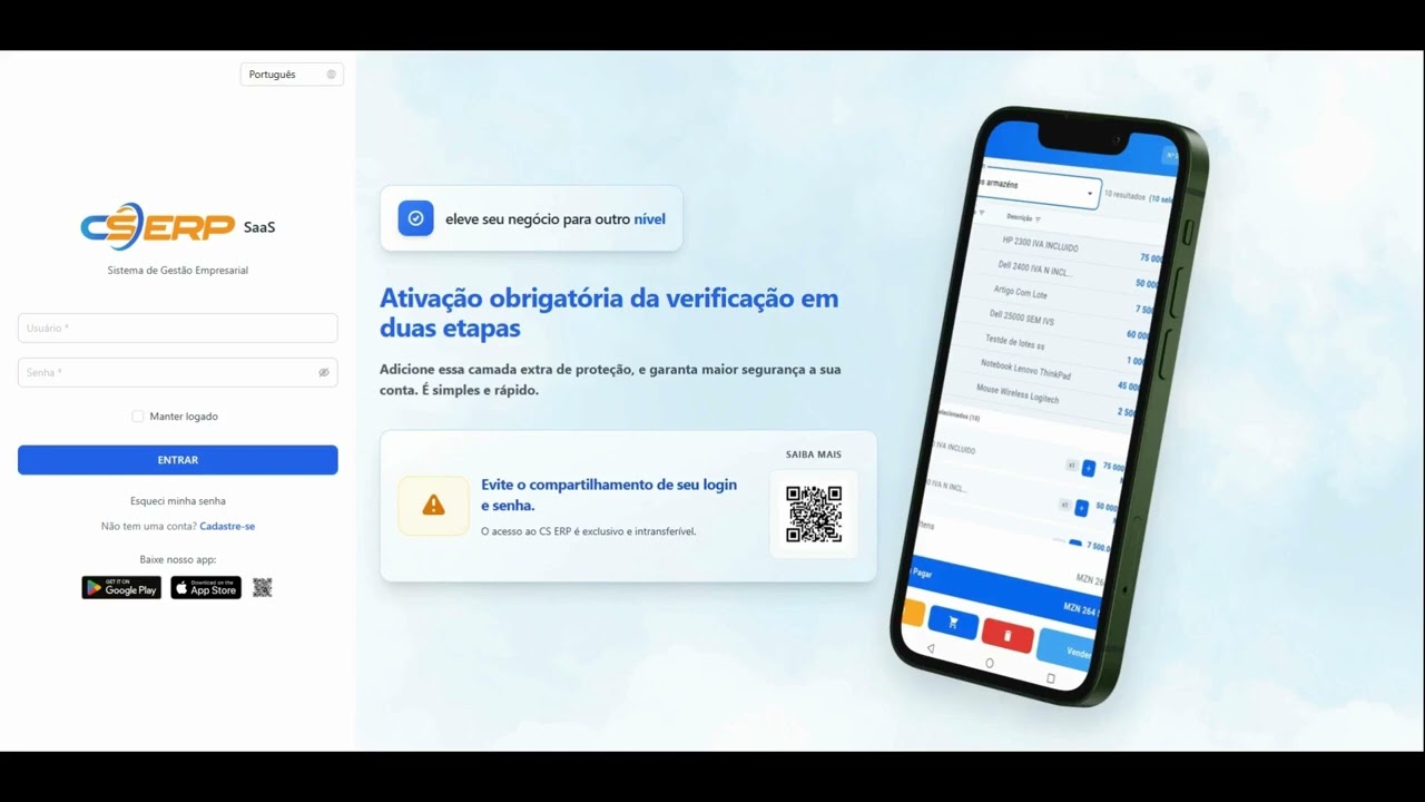 CS ERP SaaS   Apresentacao