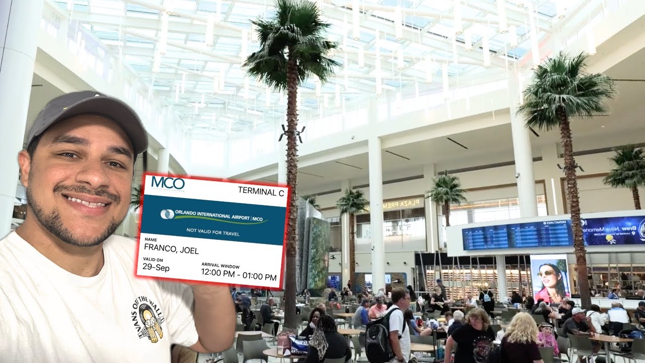 Trying Orlando Int'l Airport's Terminal C VISITOR PASS!