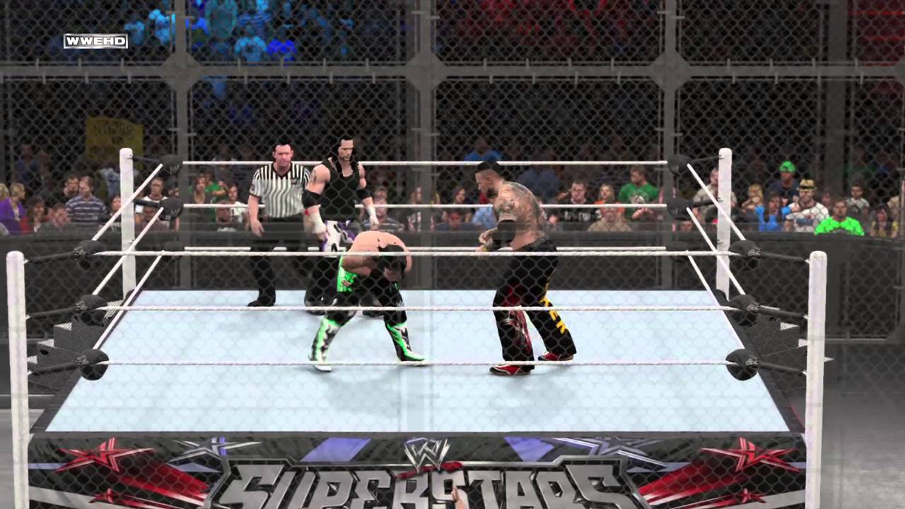 (WWE 2K15) Faz Fhunder .vs. Andrew Walker .vs. Dynamite Dan - Hell in the Cell