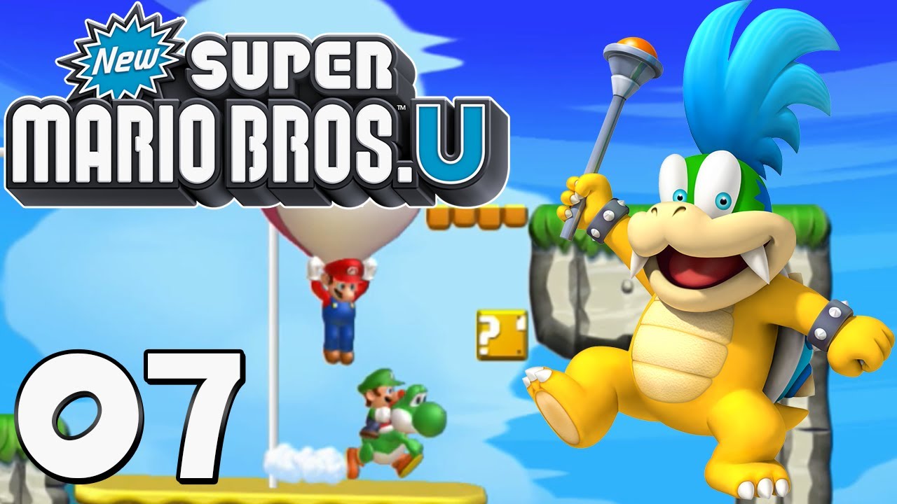 New Super Mario Bros U Wii U - Part 7 - Sparkling Waters 100%