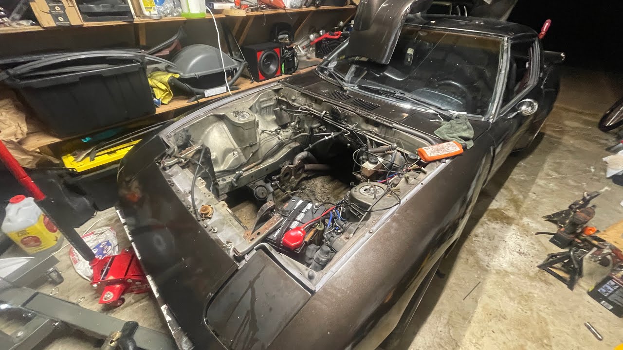 Pulling my 12a rotary motor and transmission from the FB Rx7