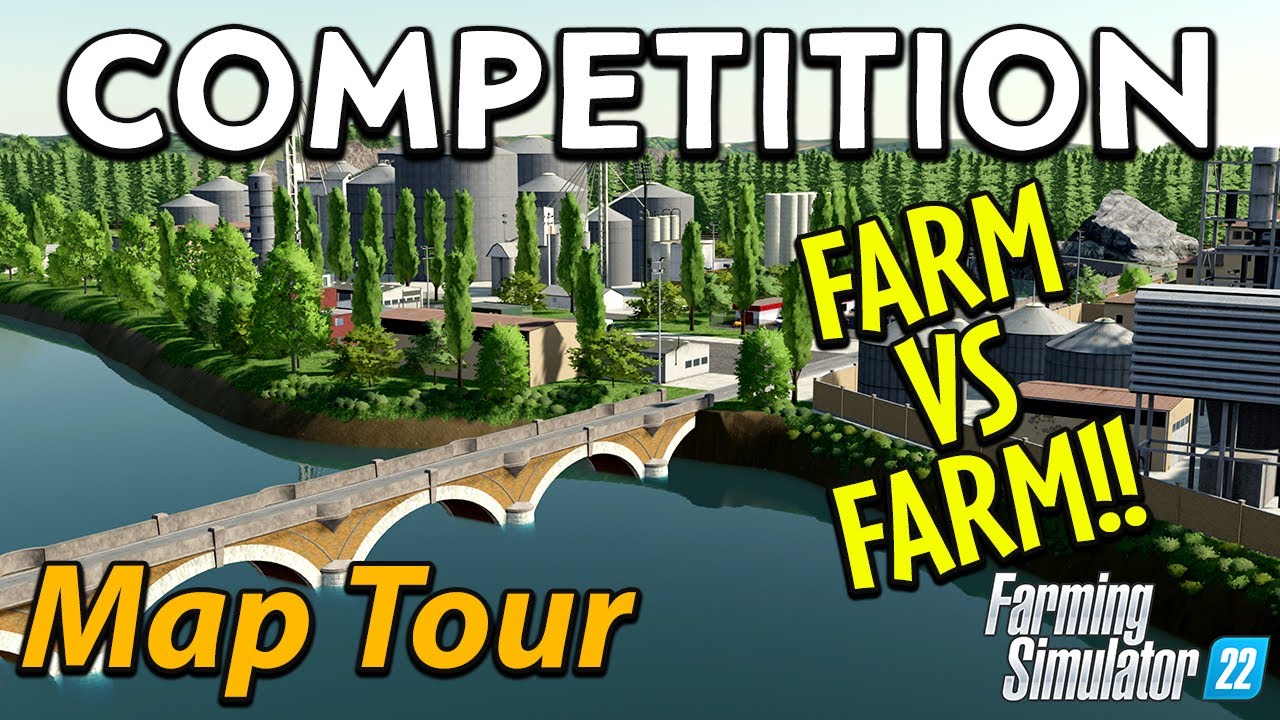 GREAT MAP FOR TEAM vs TEAM AND LIVE STREAMING! 👀🚜 COMPETITION MAP TOUR 🗺️ GRAINMAN TRAVELS ✈️