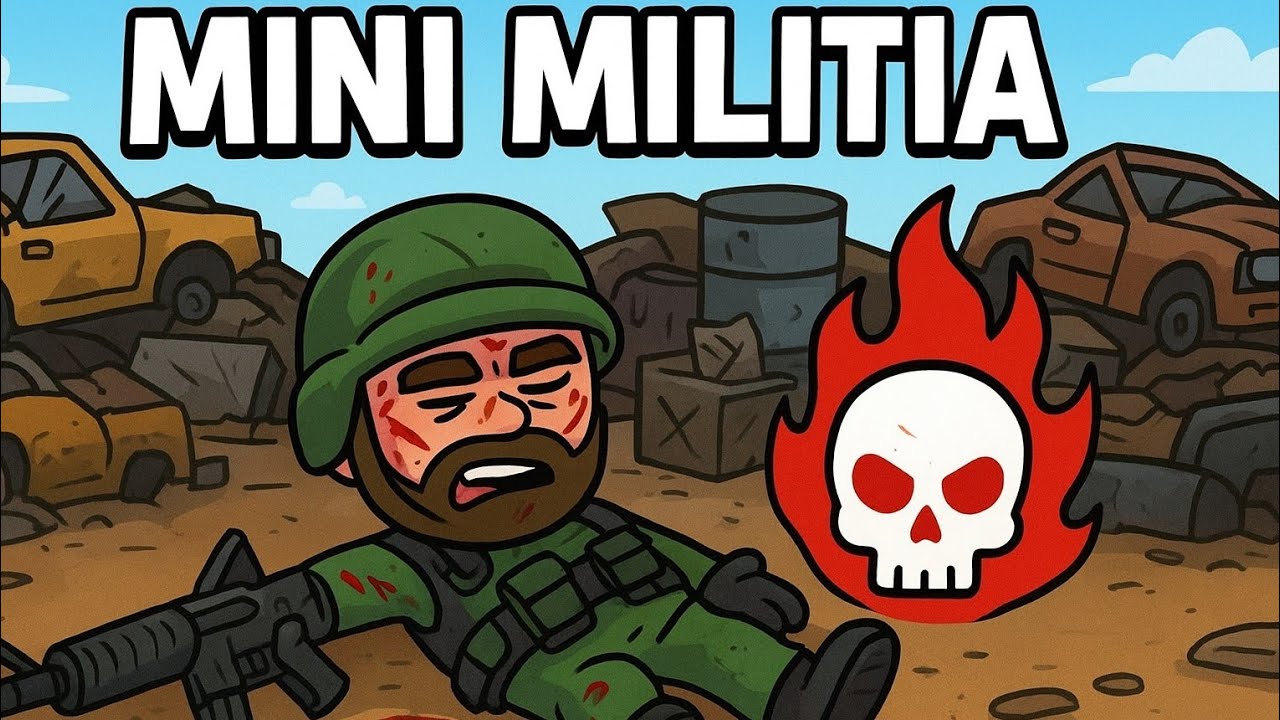 Battle in Junkyard | Mini Militia | Doodle Army 🪖