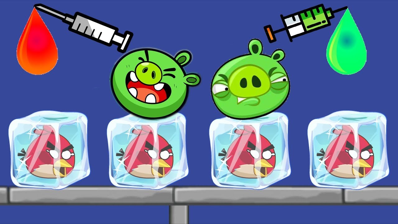 Unfreeze Angry Birds - WALKTHROUGH LEVEL RESCUE THE FROZEN BIRDS BY POURING WATER!