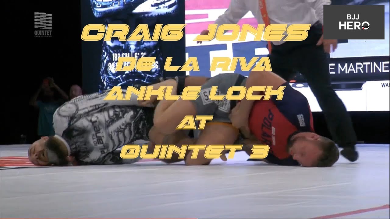 Craig Jones Quick Study - Modified Ankle Lock from De La Riva Guard at Quintet 3 (Caio Lock)