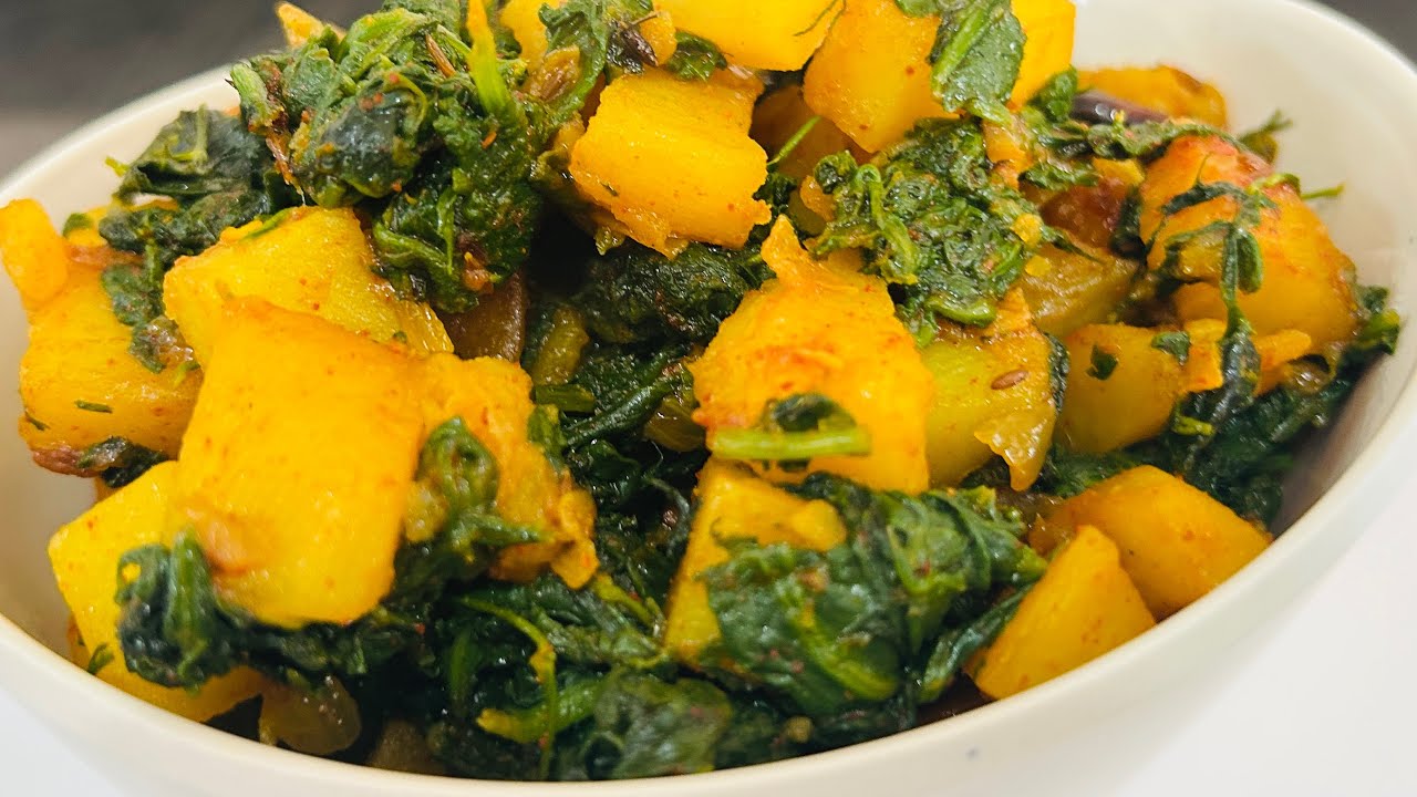 Easy Aloo Palak Methi Dill Sabzi | Tasty & Healthy recipe