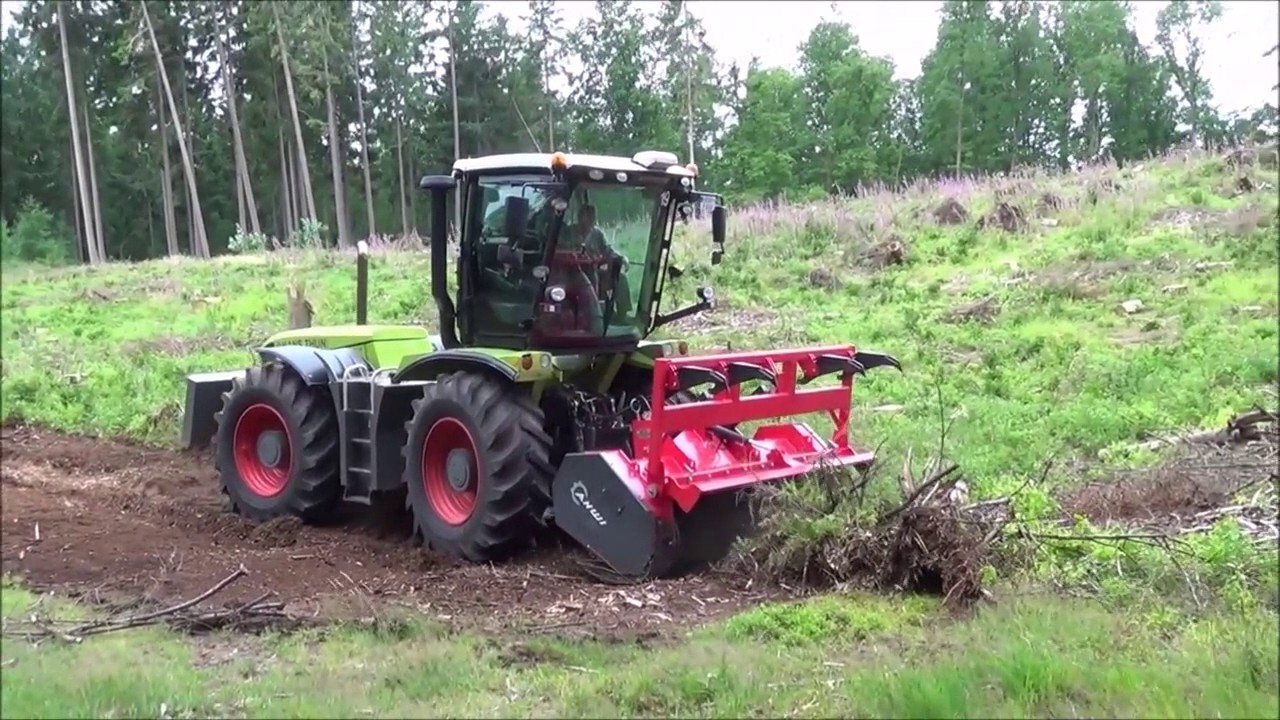 Claas Xerion 3800 - AHWI UZM700-2500 Forstmulcher мульчер