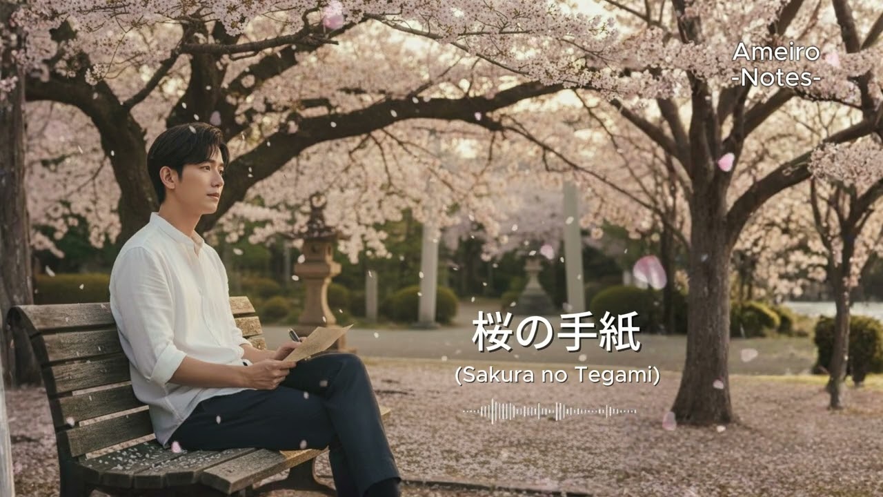 桜の手紙 (Sakura no Tegami) | Ameiro Notes)【Official Lyric Video】