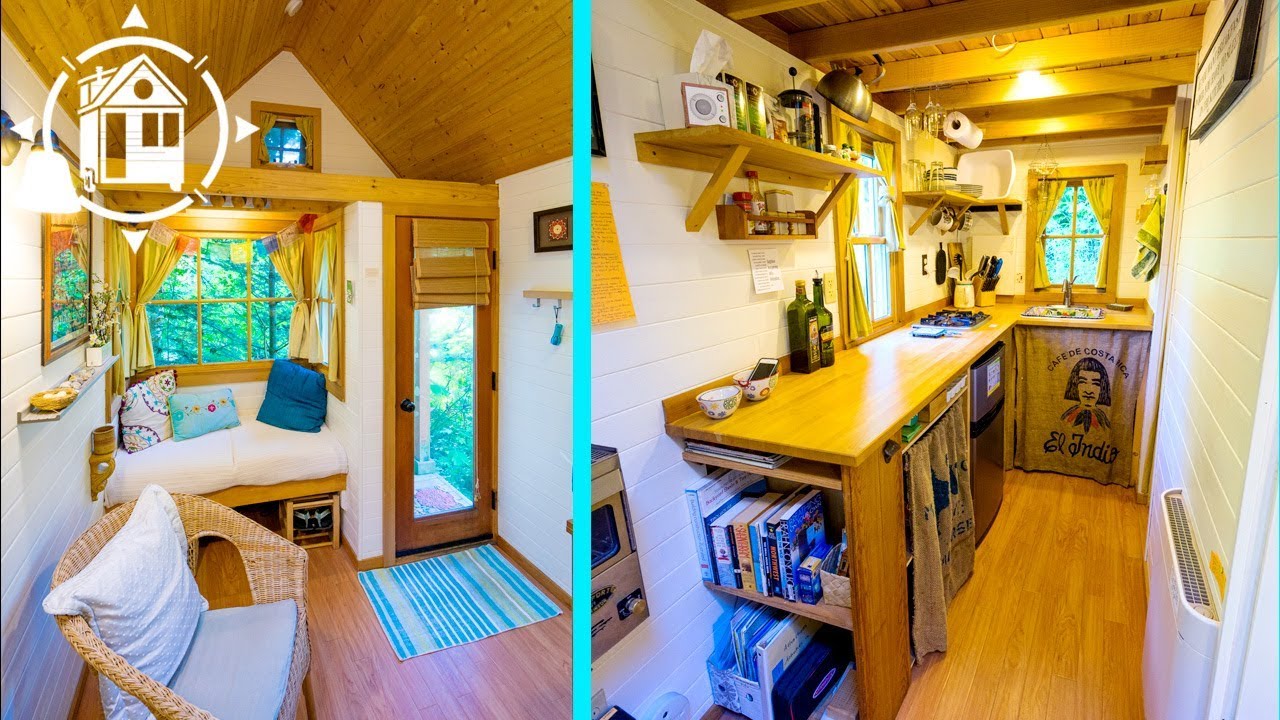 Charming TINY HOUSE Built by Young Woman for Extra Income