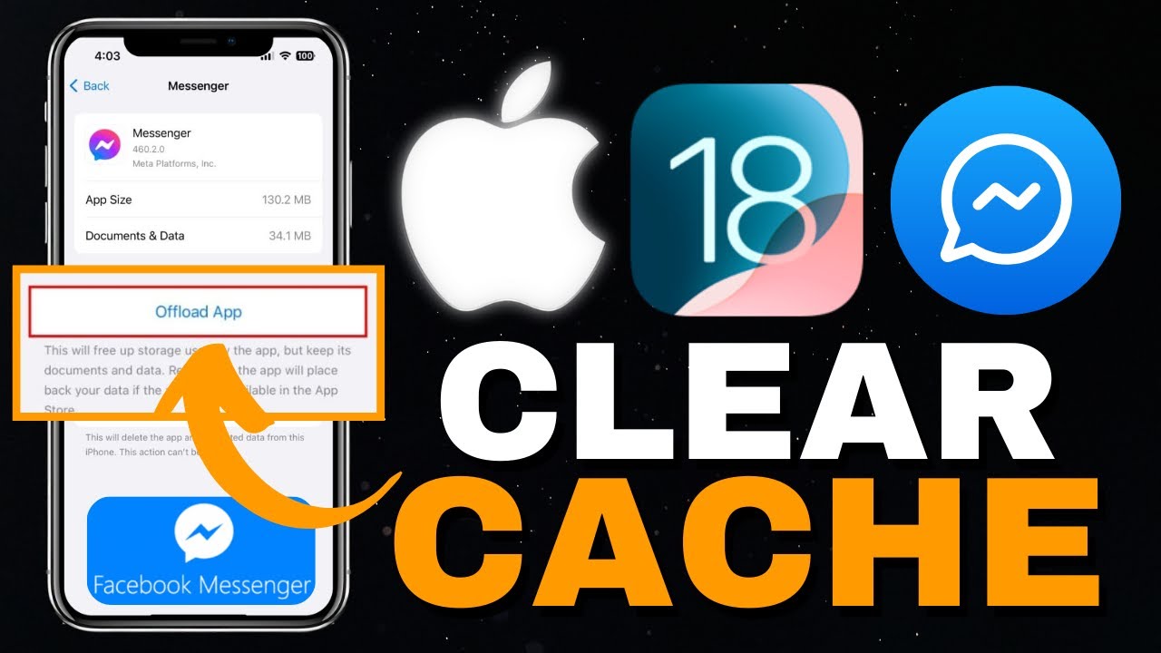 iOS18: How to CLEAR CACHE on Messenger on Iphone