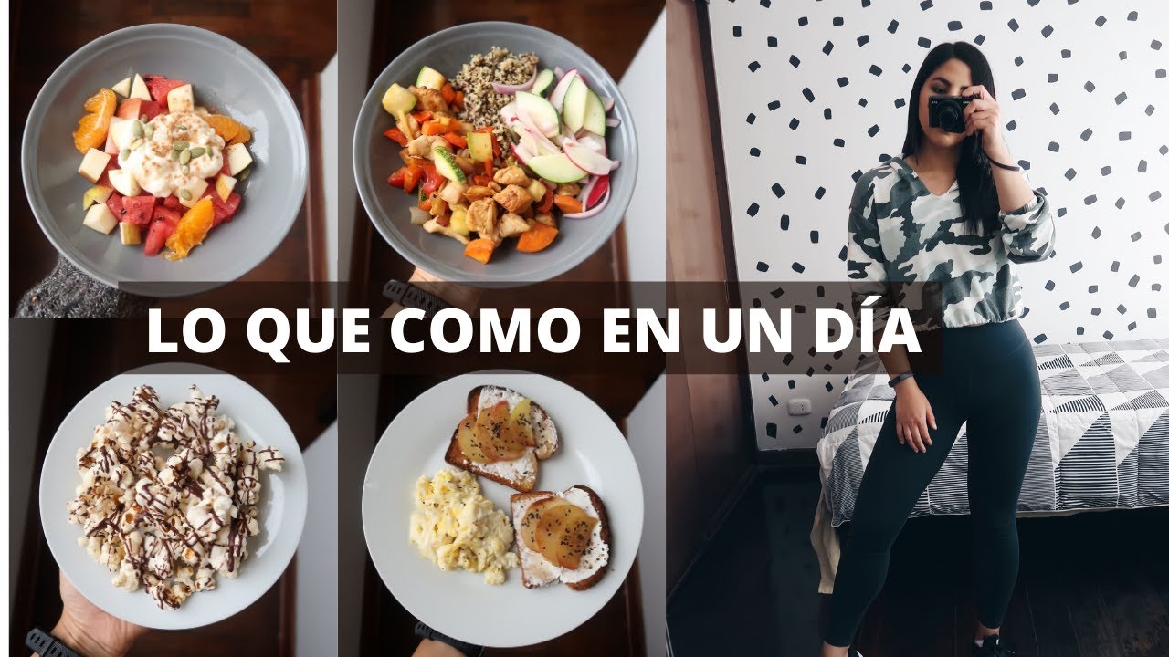 LO QUE COMO EN UN DIA SALUDABLE Y SIN MORIR DE HAMBRE | Michela Perleche
