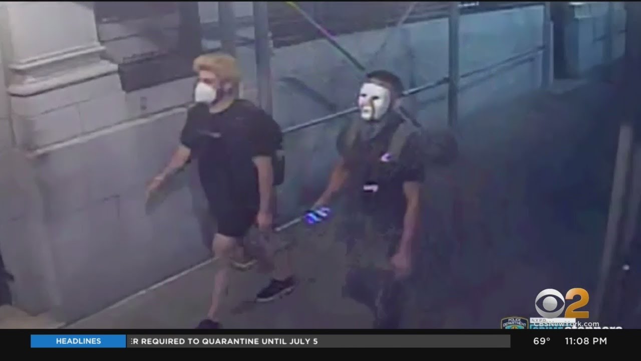 Police Release Images Of George Washington Statue Vandals