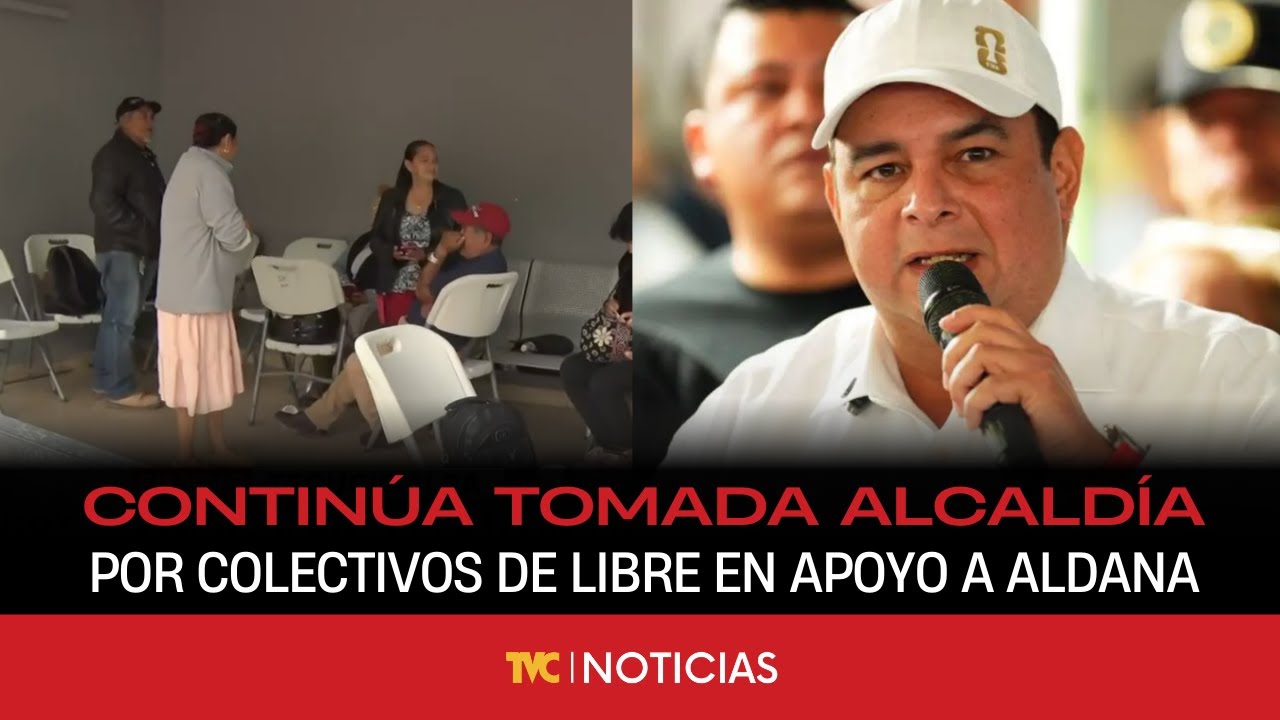Continúa tomada alcaldía de la colonia 21 de Octubre por colectivos de Libre en apoyo a Aldana