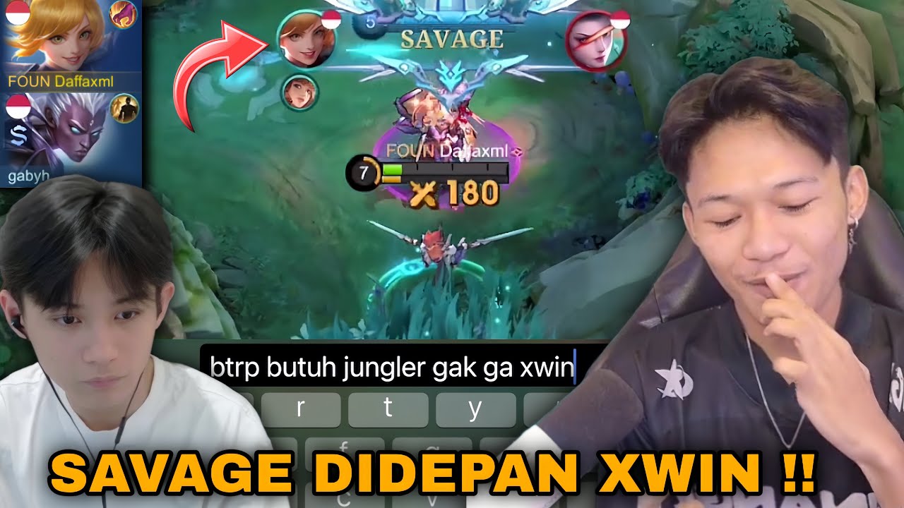 ORDER MABAR XWIN !! SAVAGE DIDEPAN XWIN LANGSUNG MASUK SQUAD BTRP!! - Mobile Legends