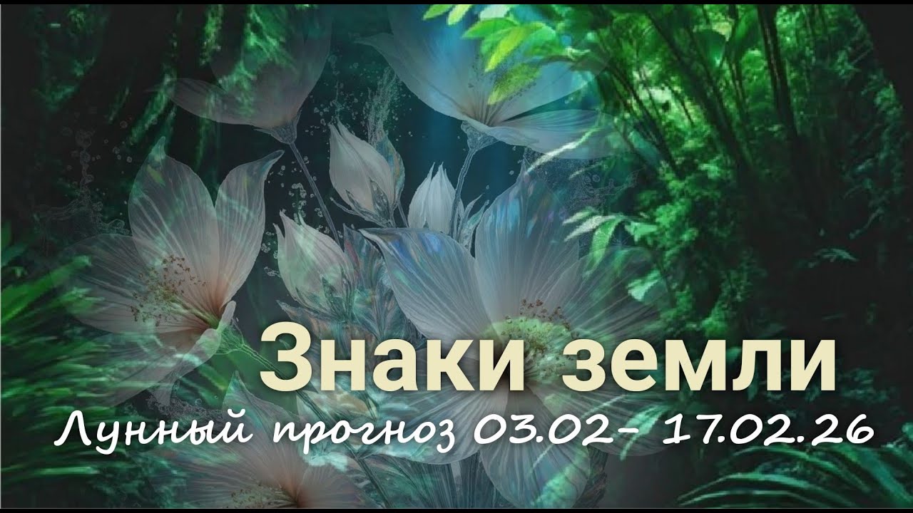ЗНАКИ ЗЕМЛИ (Телец, Дева, Козерог). Лунный прогноз с 03.02 по 17.02.2026 г. Валерия Пузырева
