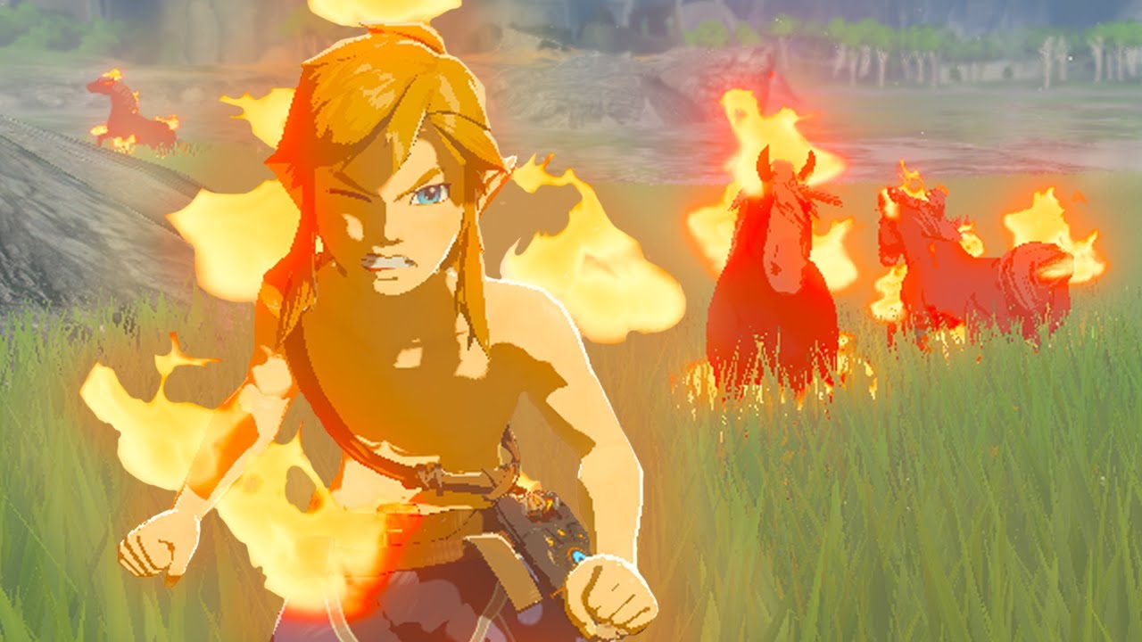 Breath of the Wild pero TODO ESTÁ EN LLAMAS