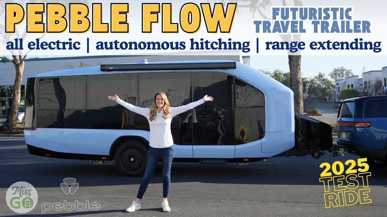 Pebble Flow Electric Travel Trailer FULL TOUR (Production-Intent World Premiere)