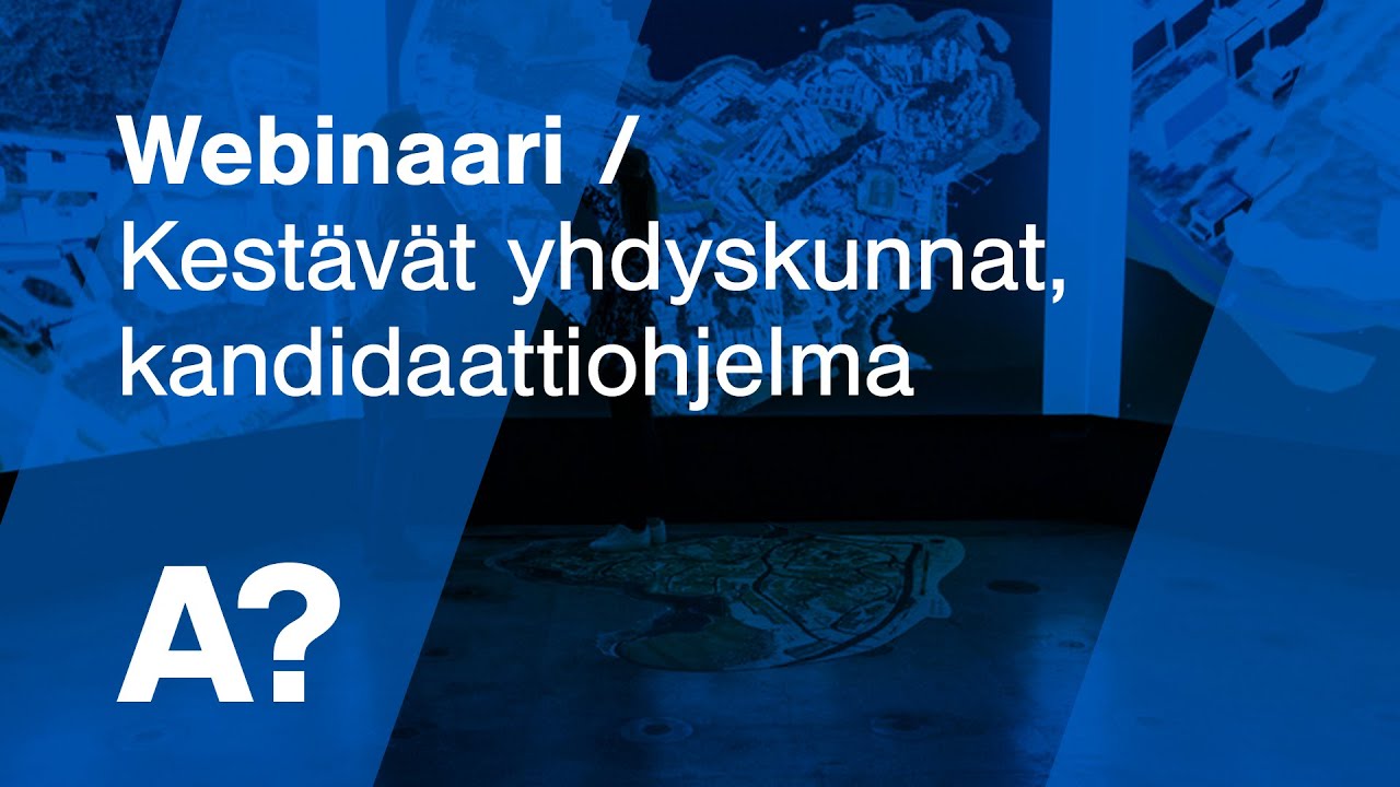 Webinaari | Kestävät yhdyskunnat