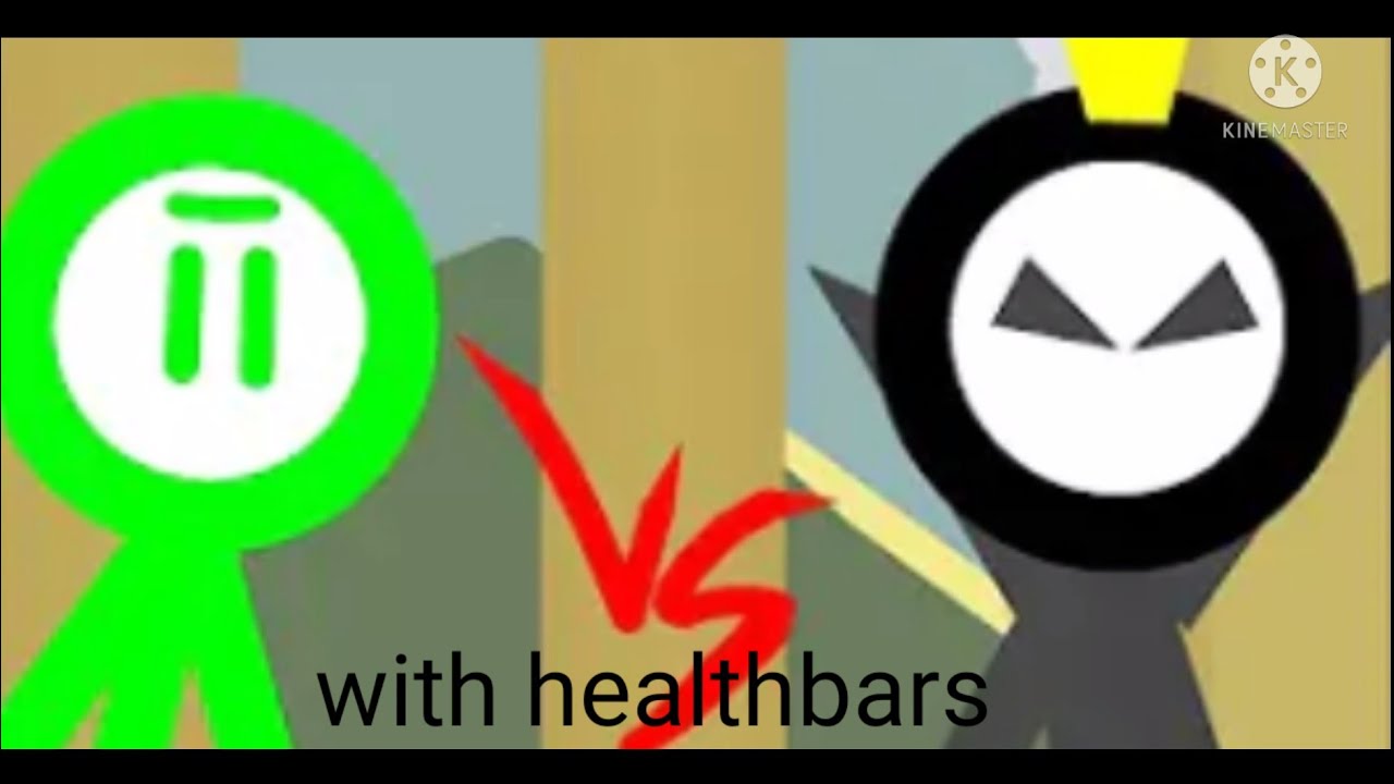 Draw a stickman epic 4 with healthbars final battle