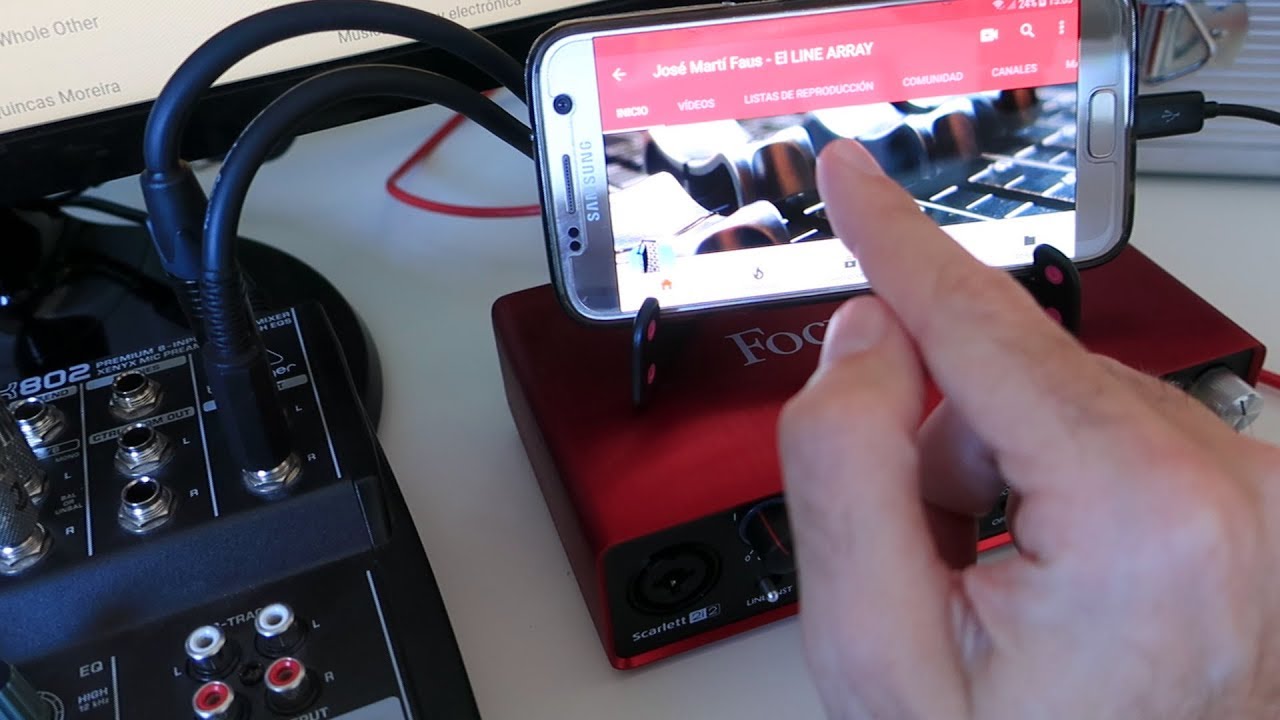 Cómo EMITIR y GRABAR EN YOUTUBE LA MEZCLA ESTÉREO DE LA CONSOLA DE AUDIO mediante una INTERFAZ USB