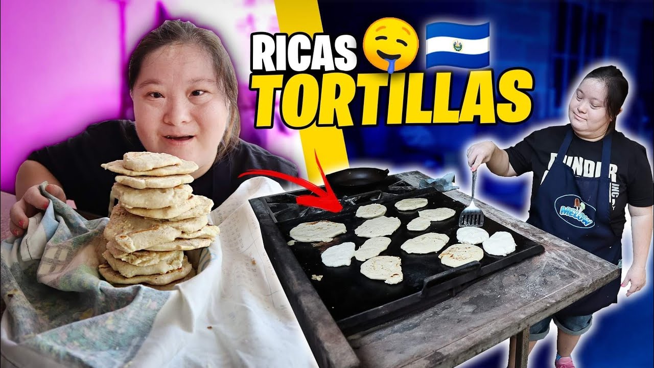 HACIENDO TORTILLAS 100% SALVADOREÑAS