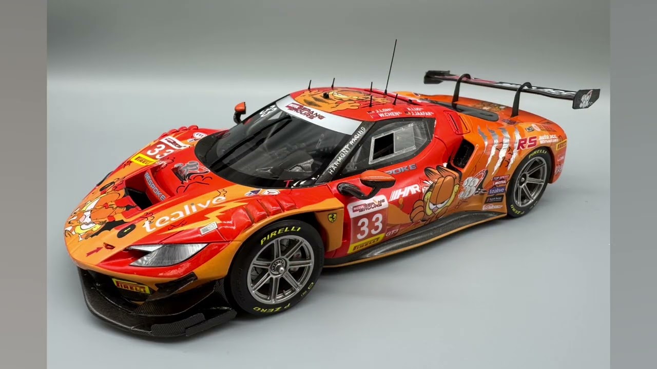 Finished 1:24 Ferrari 296 GT3 Garfield
