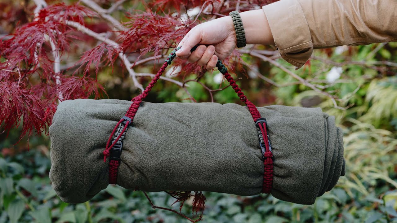 BLANKET TO GO! Paracord Blanket Roll Straps | DIY - HOW TO