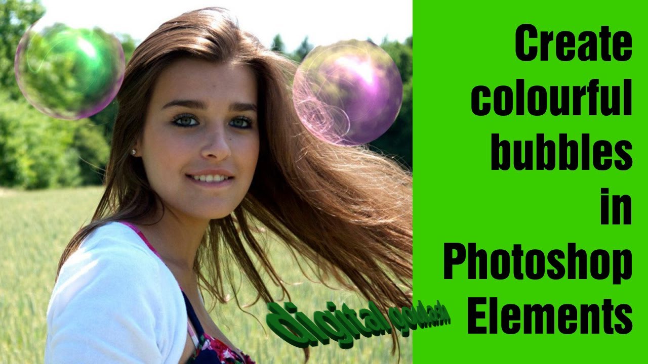 Learn Photoshop Elements - Adding Colourful Bubbles