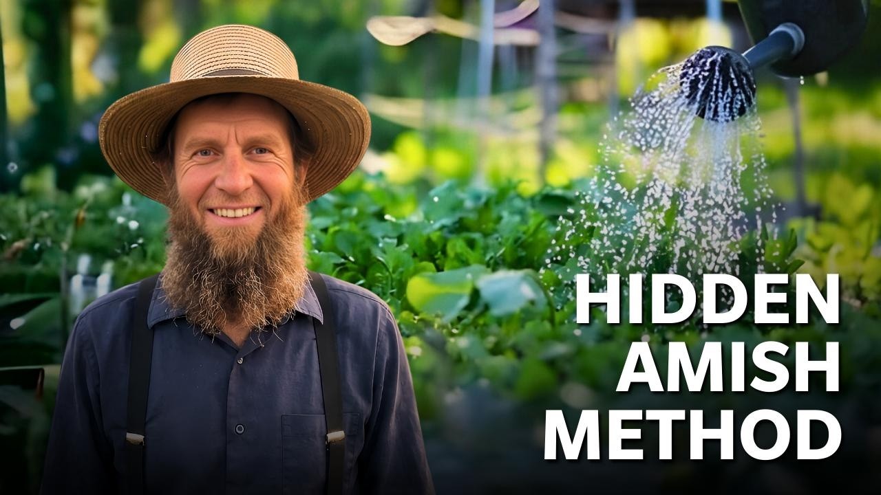 How Amish families cut their watering in half without any special tools