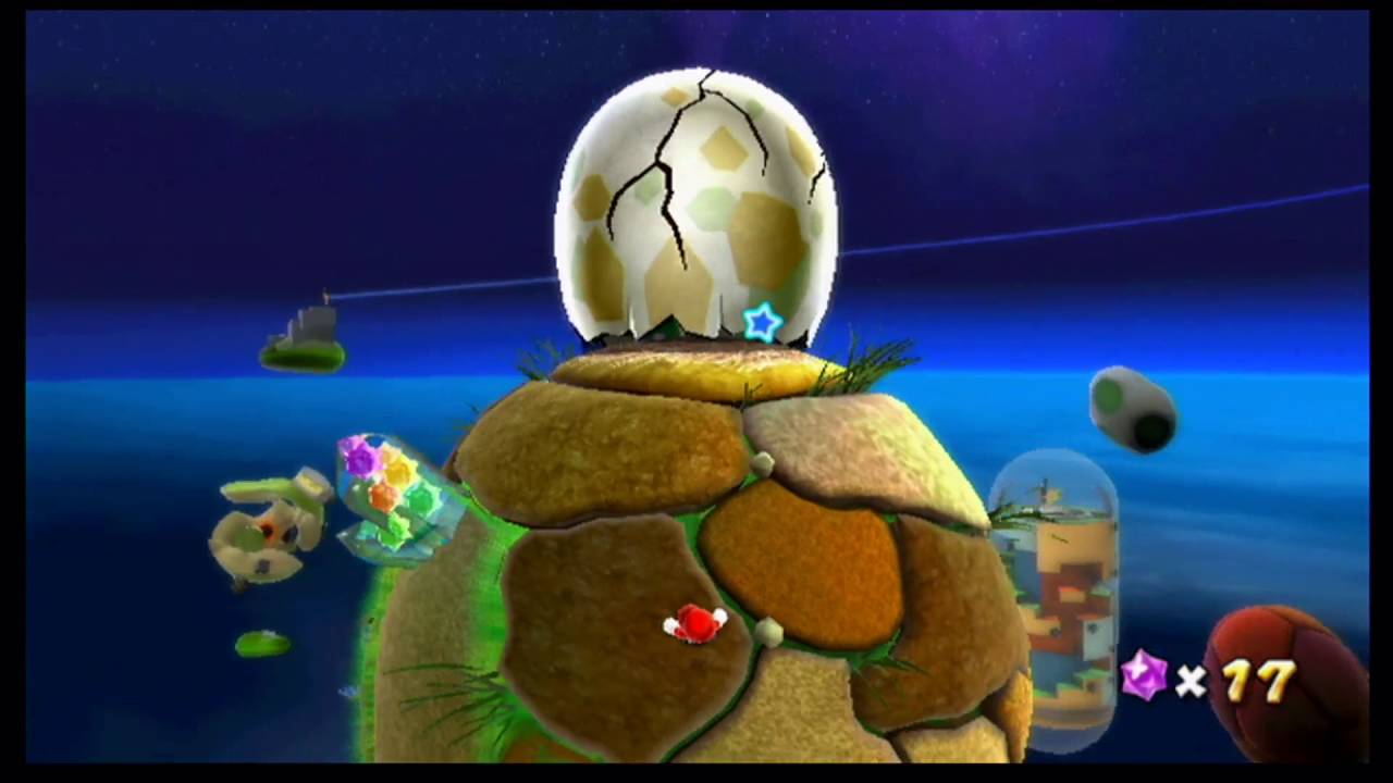 Super Mario Galaxy All Bosses #1 - Dino Piranha