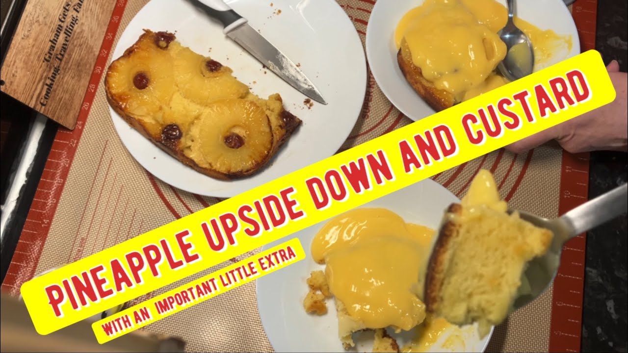 pineapple upside down with a little something extra 👌