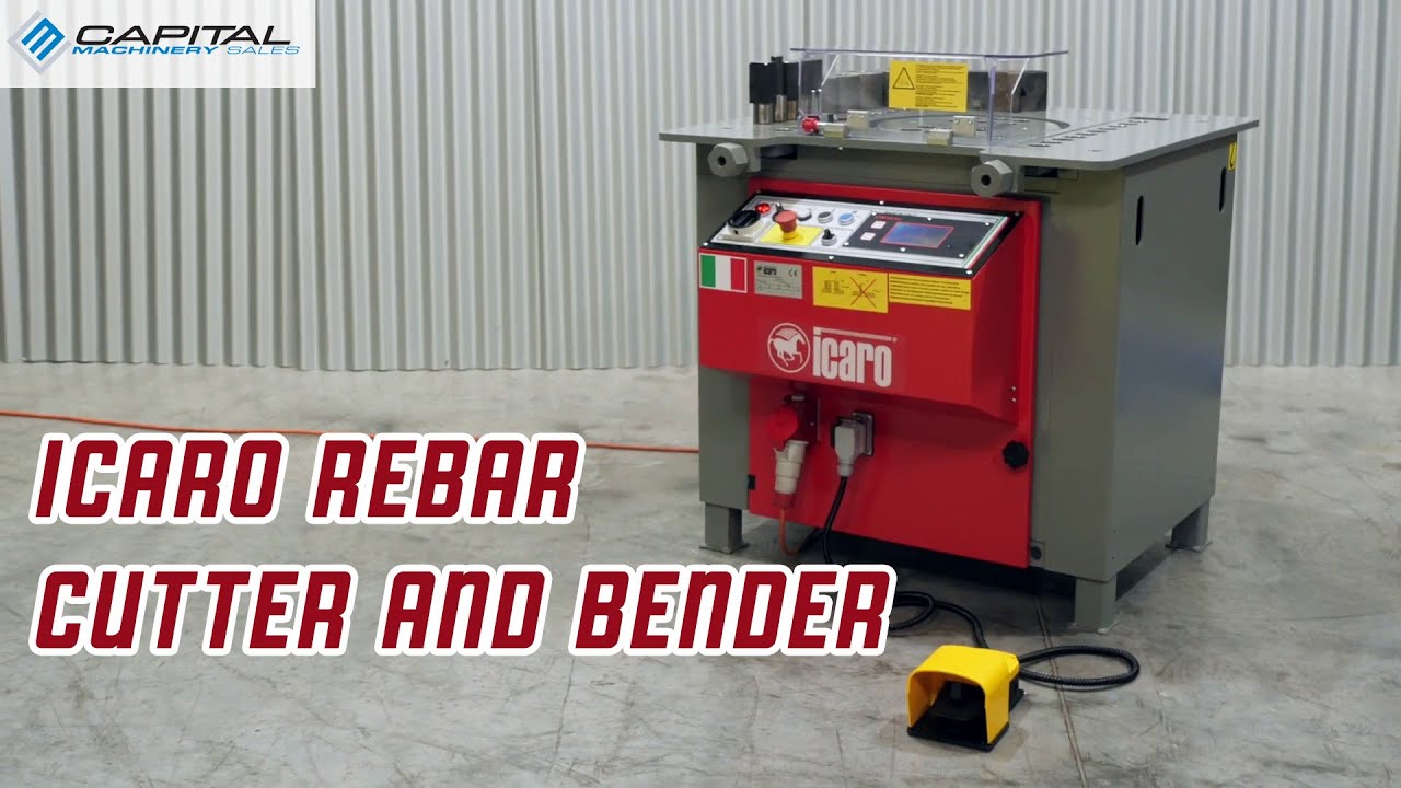 ICARO Combined Rebar Cutter & Bender - Sales Video