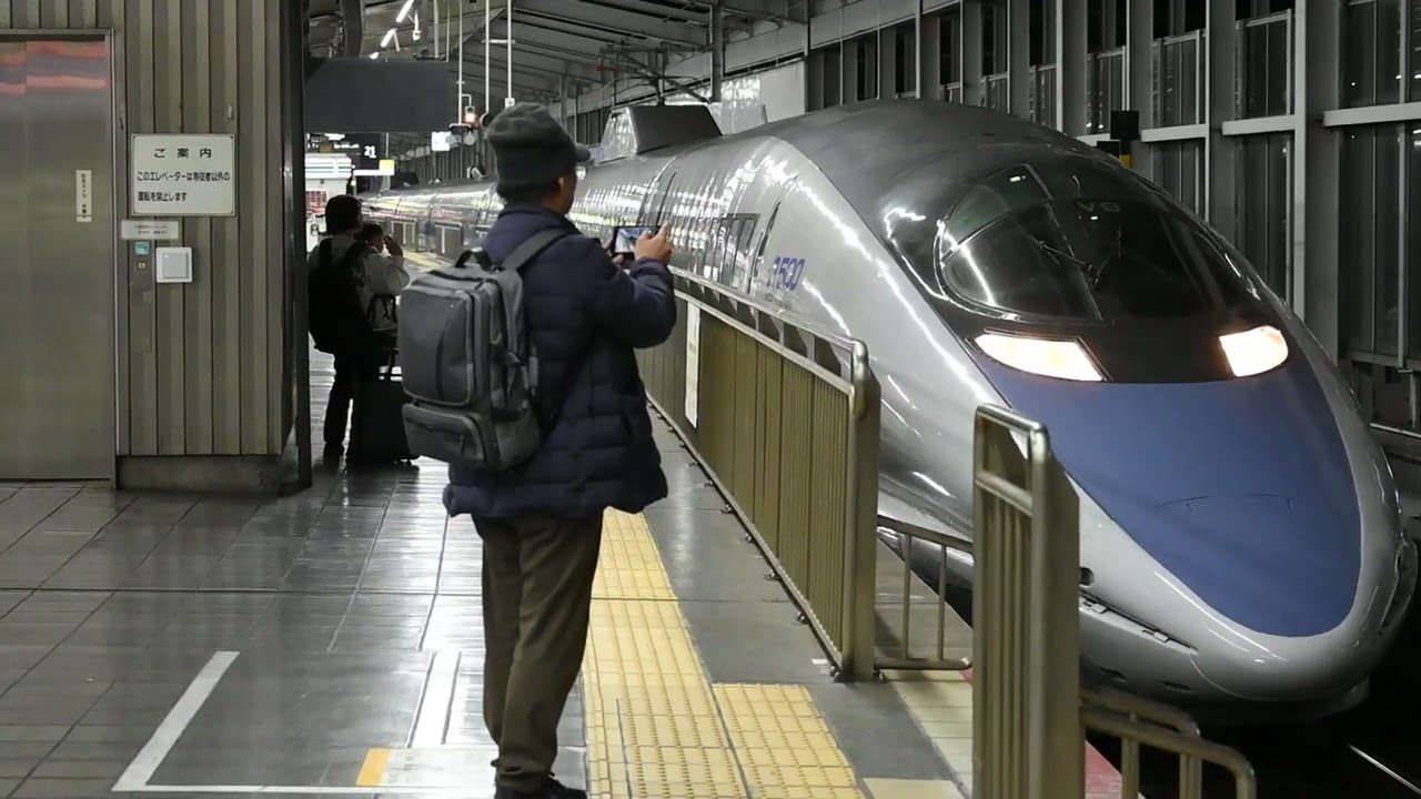 JR西日本 山陽新幹線 500系こだま V9編成 岡山駅発車