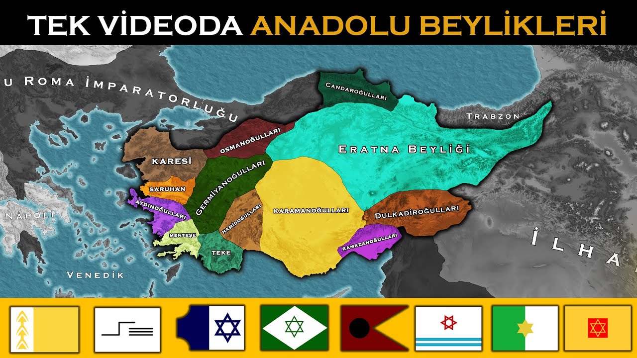 Kuruluştan Yıkılışa Tüm Anadolu Beylikleri  | Kuruluşları - Fetihleri - Yıkılışları