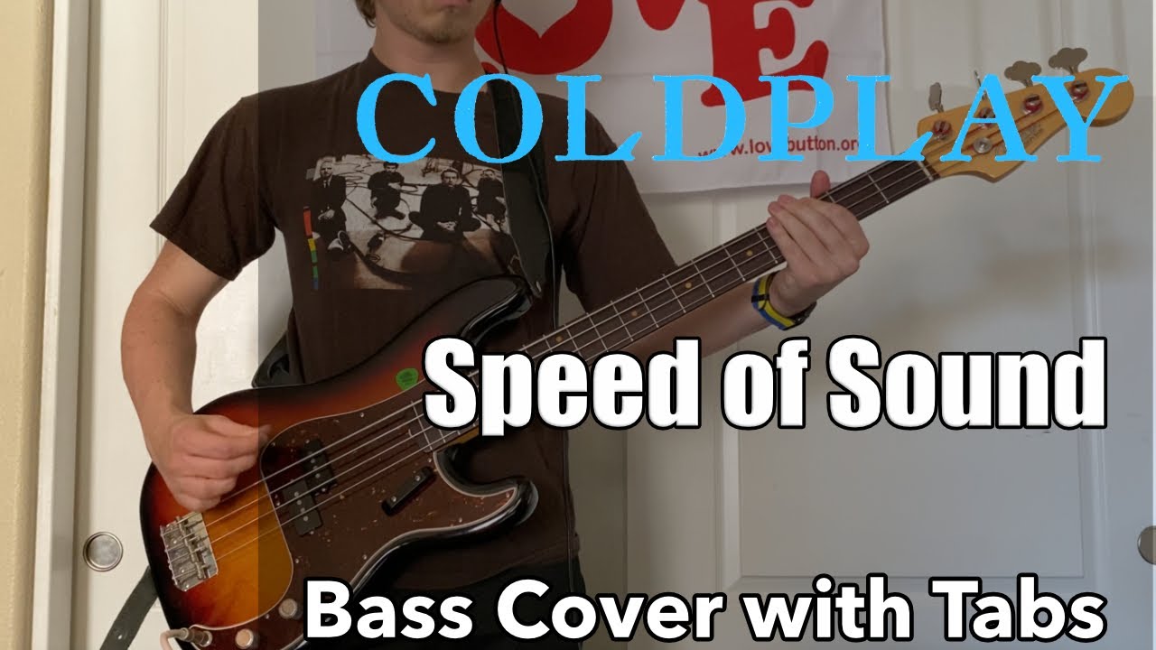 Coldplay - Speed of Sound (Bass Cover WITH TABS)