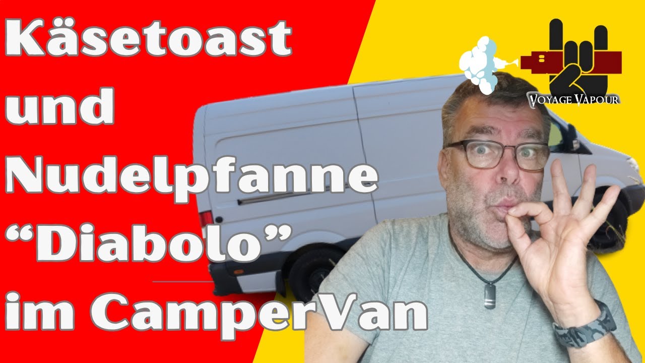 Pleiten, Pech und Pannen und schnelle Küche im Camper Van: Käsetoast und scharfe Nudelpfanne.