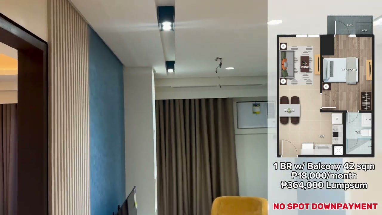 1 Bedroom with Balcony 42 sqm in Laurent Park | No Spot Downpayment with 0% Interest 