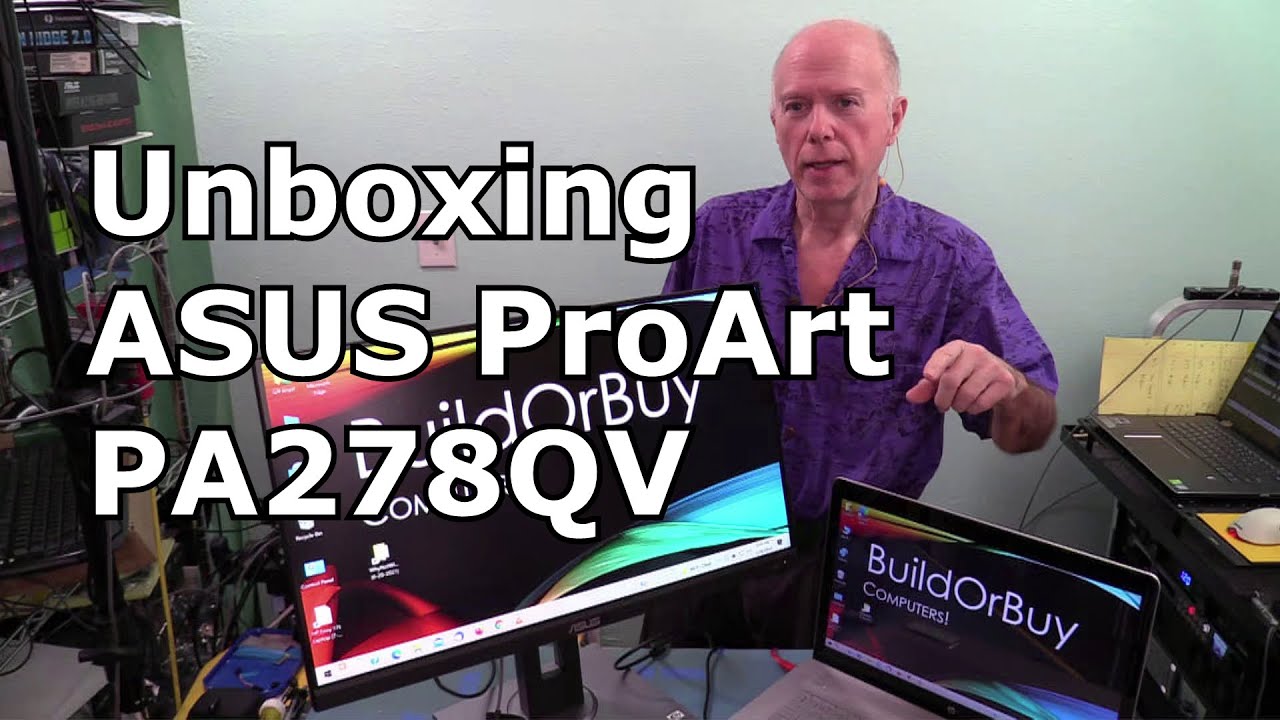Распаковка монитора ASUS ProArt PA278QV начального уровня. Цветоподбор и цветокоррекция